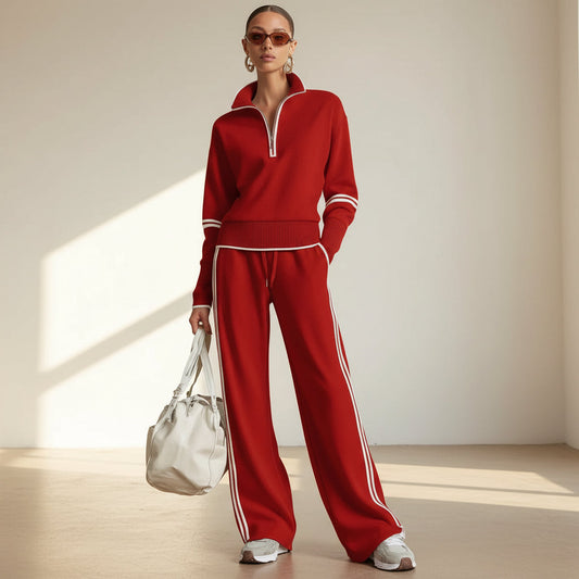 Women’s Casual Long Sleeve Two Piece Sports Set