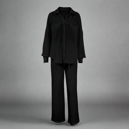 Women's Casual Solid Color Lounge Set