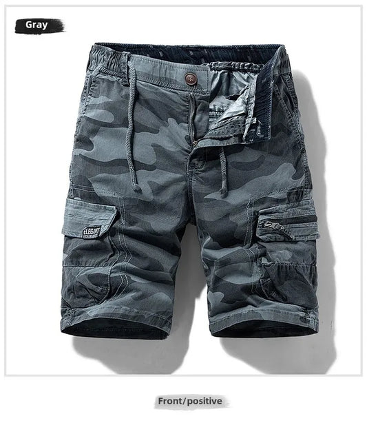 Men's Summer New Camouflage American Street Outdoor Tooling Shorts Stretch Cross-border for Amazon 9383