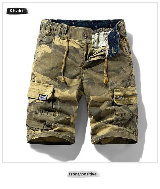 Men's Summer New Camouflage American Street Outdoor Tooling Shorts Stretch Cross-border for Amazon 9383