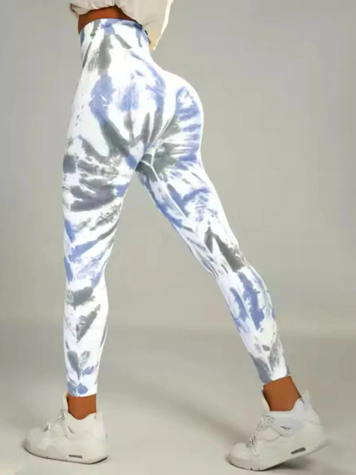🧘♀️ Tie-Dye Seamless High-Waist Scrunch Butt Leggings