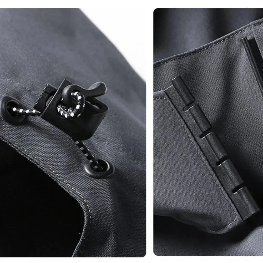 Chubasquero ligero e impermeable para hombre, para exteriores, ciclismo, con capucha, ropa de calle, chaqueta cortavientos para senderismo, escalada, chaquetas de exterior
