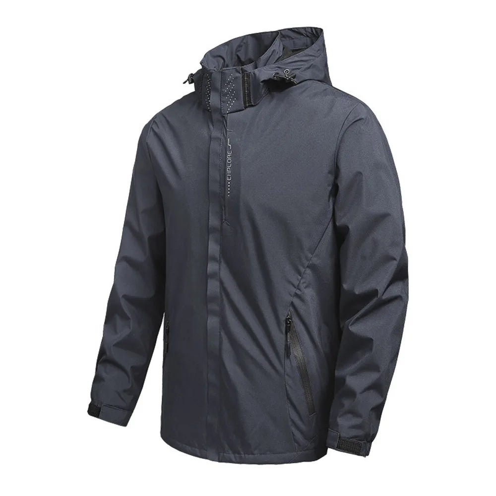 Chubasquero ligero e impermeable para hombre, para exteriores, ciclismo, con capucha, ropa de calle, chaqueta cortavientos para senderismo, escalada, chaquetas de exterior