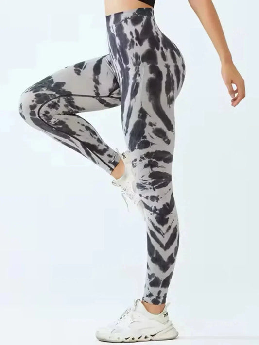 🧘♀️ Tie-Dye Seamless High-Waist Scrunch Butt Leggings