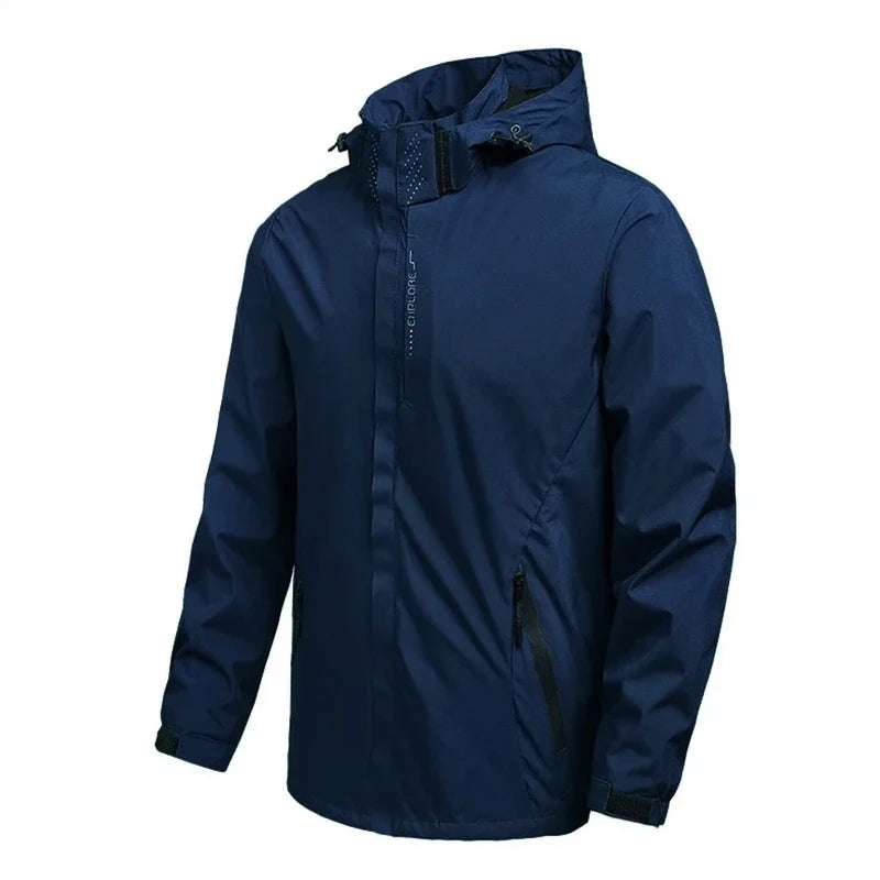 Chubasquero ligero e impermeable para hombre, para exteriores, ciclismo, con capucha, ropa de calle, chaqueta cortavientos para senderismo, escalada, chaquetas de exterior