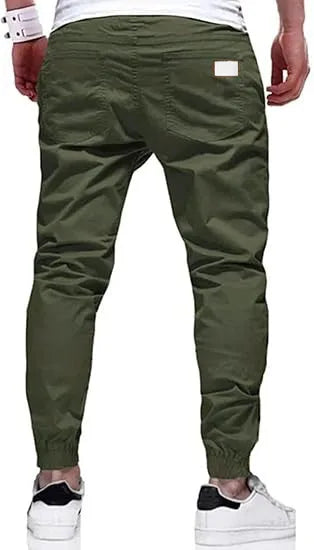 New Men's Casual Sports Pants Sweatpants Male Jogger Cargo Harem Pencil Pants Trousers Multi-pocket Sweatwear