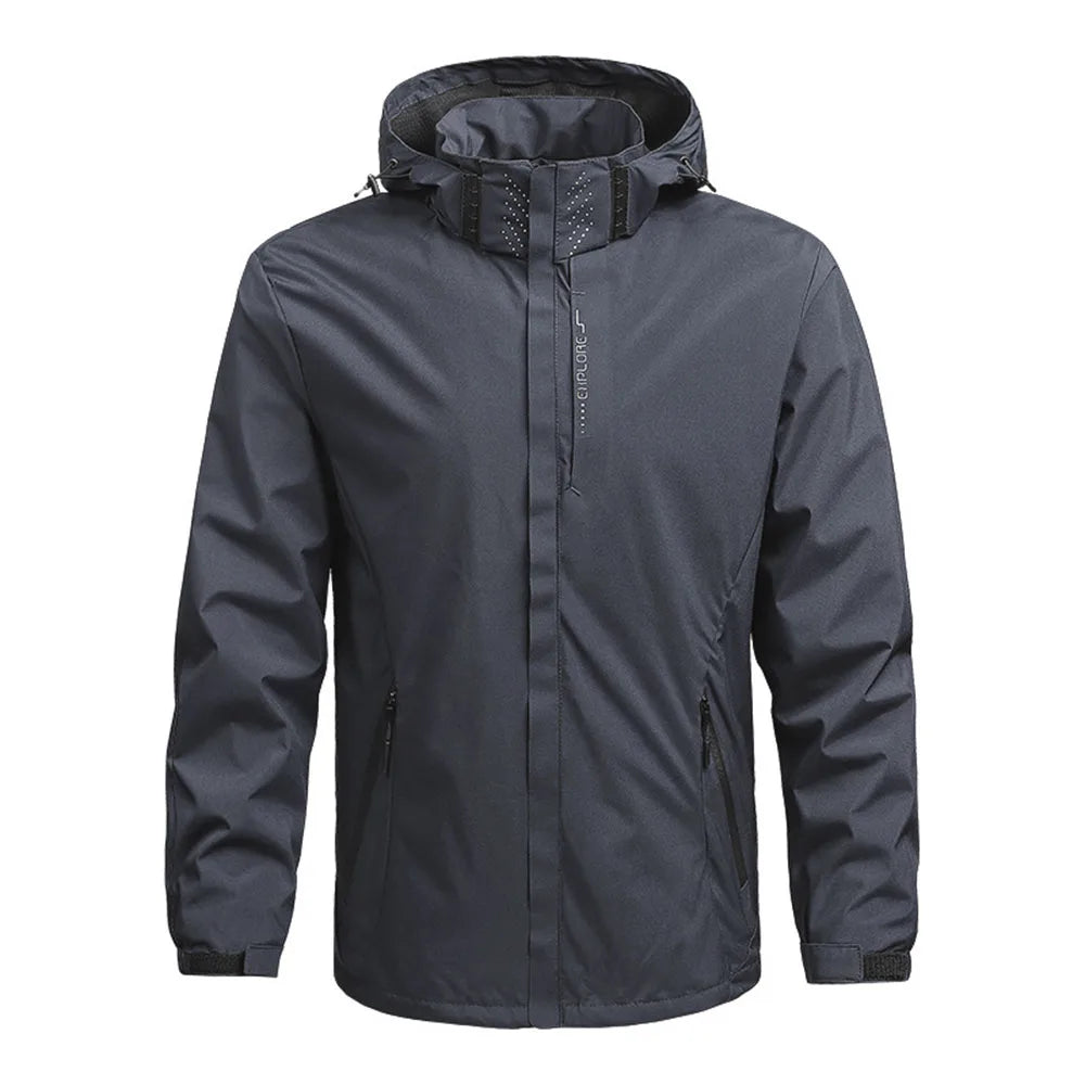 Chubasquero ligero e impermeable para hombre, para exteriores, ciclismo, con capucha, ropa de calle, chaqueta cortavientos para senderismo, escalada, chaquetas de exterior