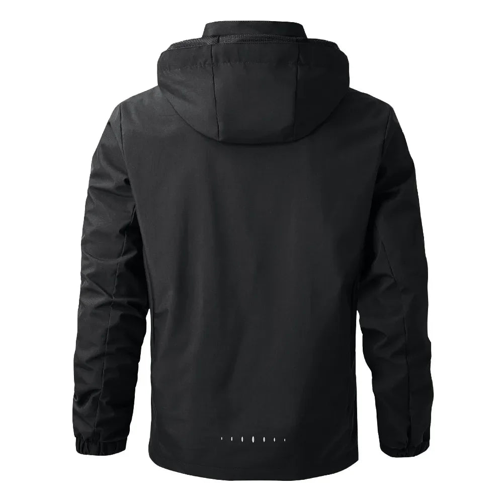 Chubasquero ligero e impermeable para hombre, para exteriores, ciclismo, con capucha, ropa de calle, chaqueta cortavientos para senderismo, escalada, chaquetas de exterior
