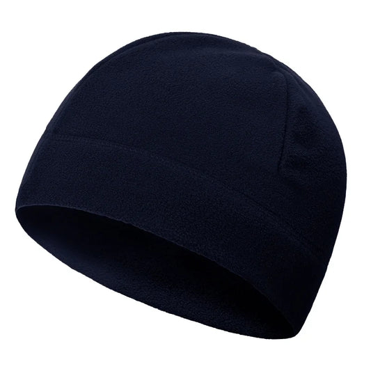 Winter Fleece Beanie Cycling Men Women Elastic Hiking Soft Thermal Commuting Ski Helmet Liner Hat Windproof Camping Cap Outdoor