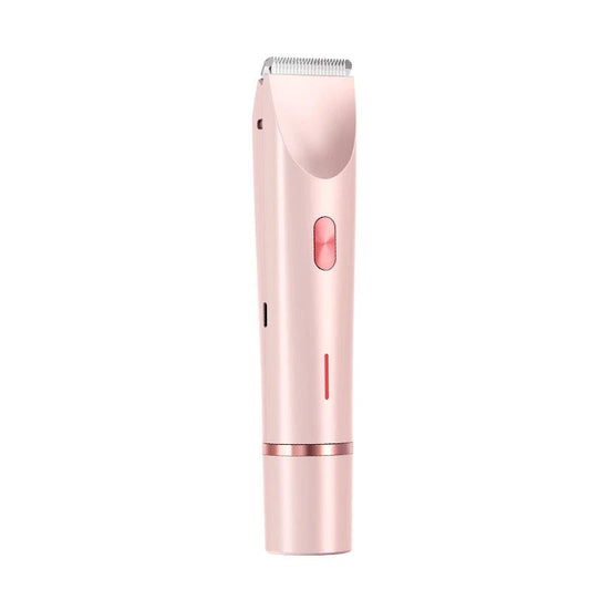 Ancient Energy 2-in-1 women's hair remover and shaver with double head, electric wet dry trimmer for body and private areas.