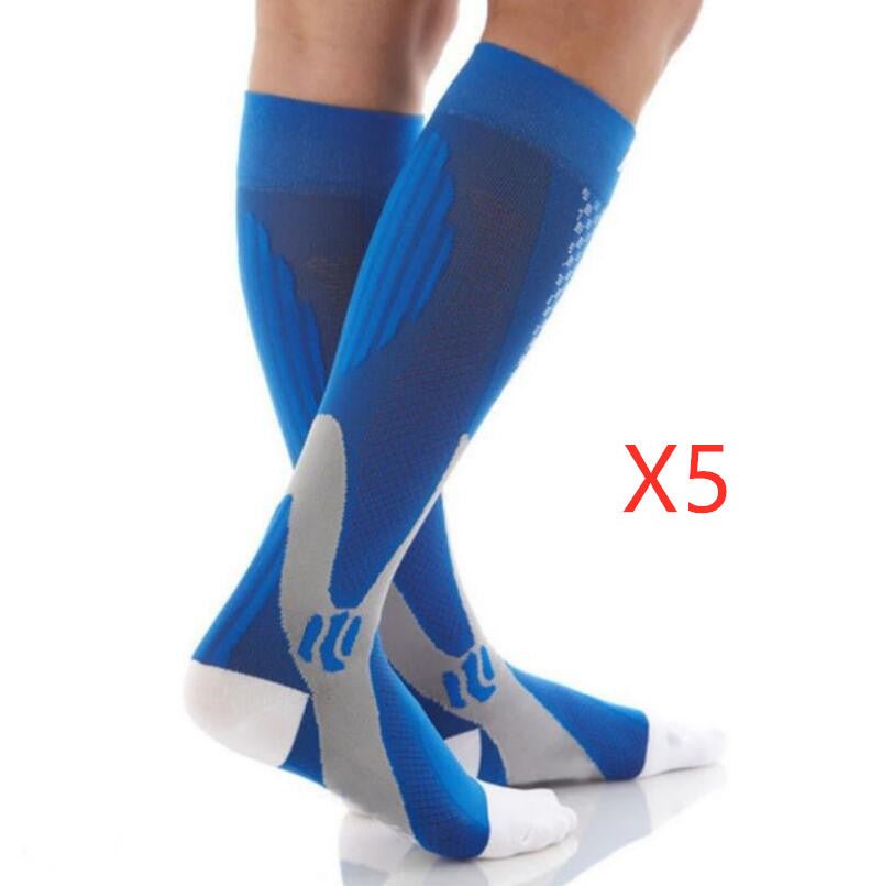 Ancient Energy athletic compression socks for men and women, designed to boost stamina and improve circulation during workouts.