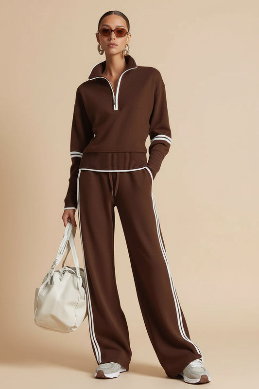 Women’s Casual Long Sleeve Two Piece Sports Set