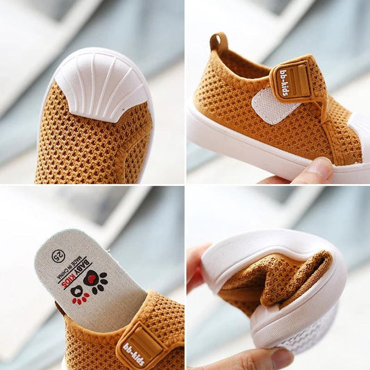 Mandotos girls and boys casual spring shoes with soft bottoms, non-slip sole, comfortable toddler sneakers for infants and kids