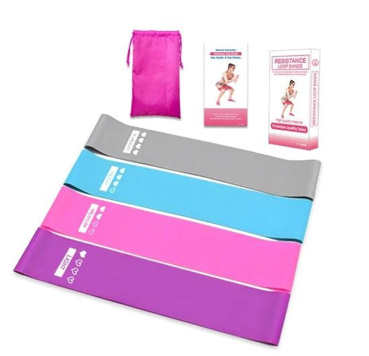 Mandotos resistance bands for fitness and yoga, elastic rubber exercise bands for bodybuilding and gym workouts.