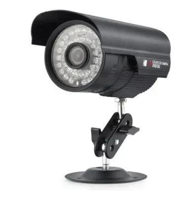 Mandotos 1000TVL infrared night vision security camera with weatherproof housing and adjustable mounting bracket.