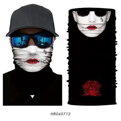 Mandotos 3D Charm Protective Mask featuring colorful decorative charms and adjustable straps for comfortable wear.