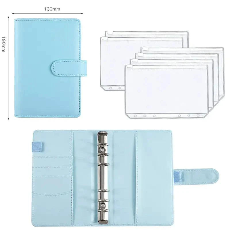 A6 Deluxe Leather Finance Organizer by MANDOTOS, featuring multiple compartments and sleek leather design for organizing finances.