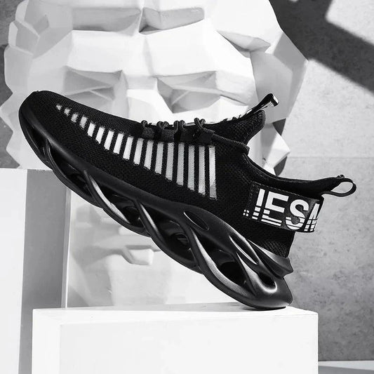 Mandotos men's advanced cushioning running shoes with breathable mesh uppers and supportive soles for enhanced performance.