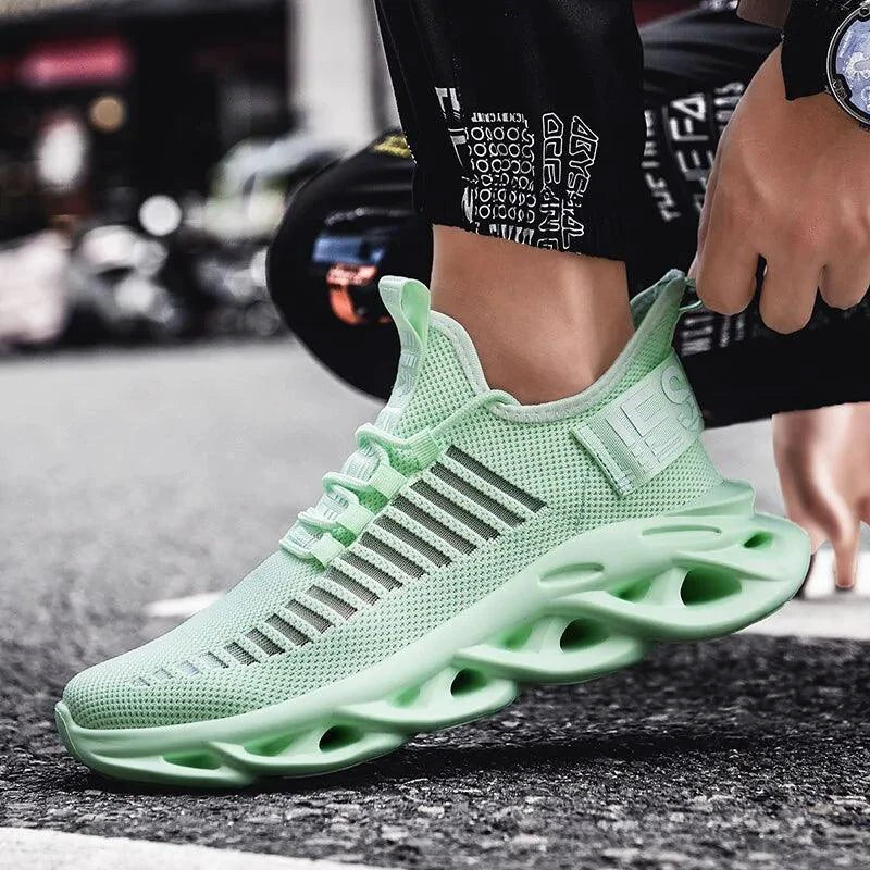 Mandotos men's advanced cushioning running shoes with supportive design and breathable mesh for comfortable running performance.