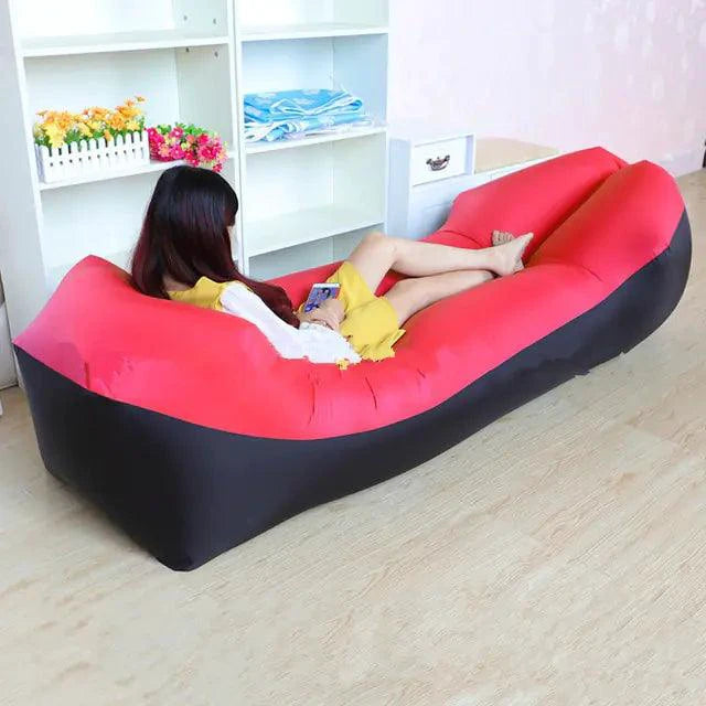 Mandotos AirLounge Elite sofa bed with sleek design, showcasing plush seating and convertible space-saving comfort in a modern living room.
