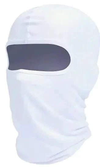 Mandotos Alpine full face cover in black, made of breathable fabric, designed to provide warmth and protection during outdoor activities.