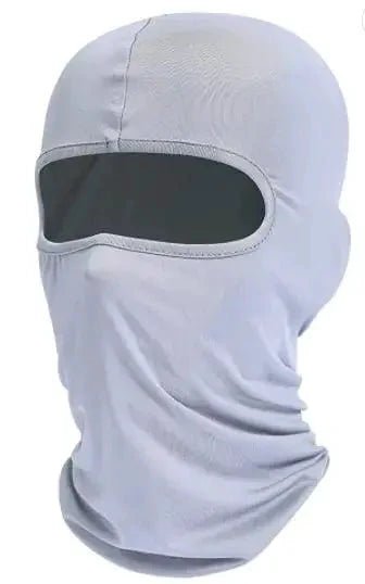 Mandotos Alpine full face cover showing a snug, black protective mask designed for outdoor winter activities and snow sports.