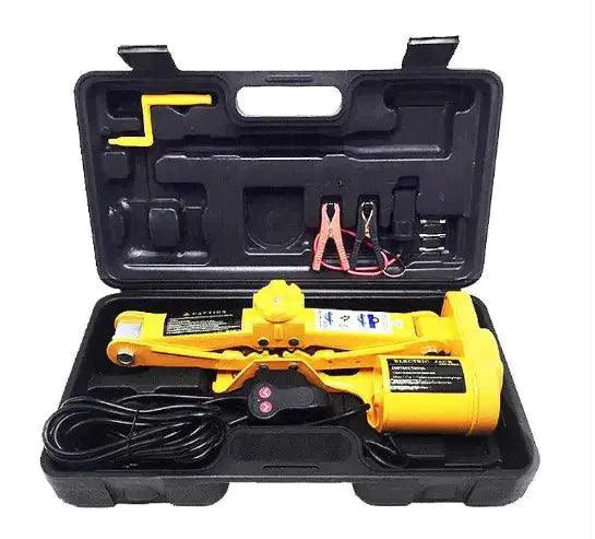 Mandotos Auto Electro-Lift Jack for vehicle lifting with electric-powered mechanism and sturdy construction.
