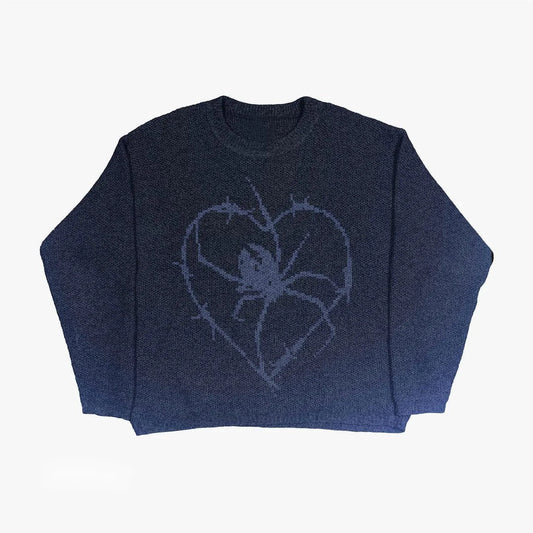 Mandotos women's autumn and winter sweater with cozy knit fabric and stylish design, perfect for cold weather.