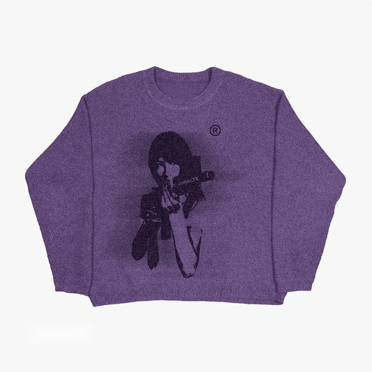 Mandotos women's autumn and winter sweater in cozy knit, featuring a stylish design perfect for cold weather.