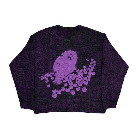Mandotos women's autumn and winter sweater in cozy knit fabric, featuring a stylish design and warm fit for cold weather.
