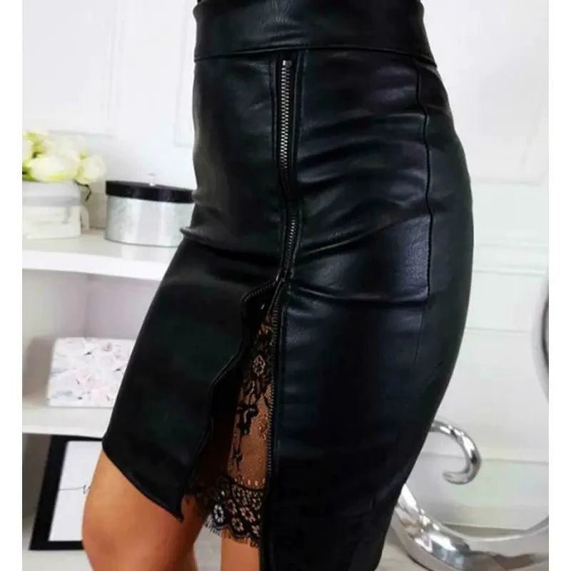 Mandotos chic lace mini skirt featuring delicate lace fabric and a stylish fit, perfect for fashionable casual or dressy outfits.