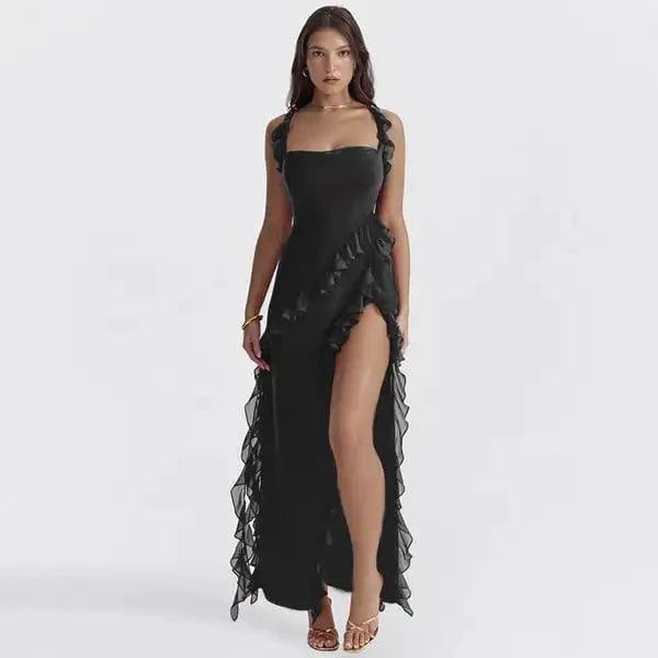 Mandotos chic maxi dress with elegant design, flowing fabric, and stylish silhouette perfect for formal occasions.