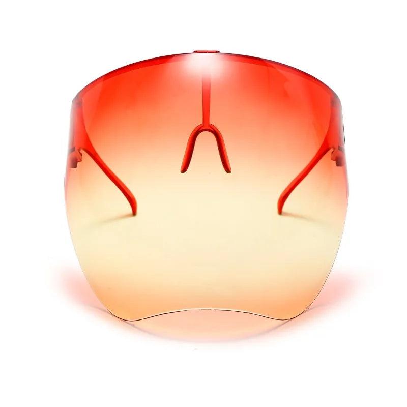 Mandotos ClearShield anti-spray eyewear with transparent lenses and black frame, designed for protection and clarity
