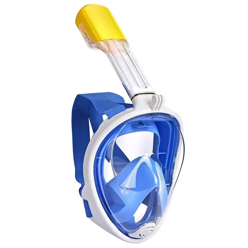 Mandotos ClearView Snorkel Mask with 180° vision and anti-fog technology for clear underwater exploration.