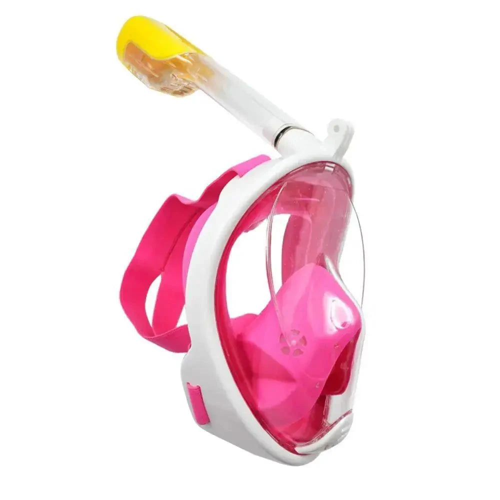 Mandotos ClearView Snorkel Mask with 180° vision and anti-fog technology for clear underwater exploration.