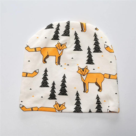 Cute cotton baby hat from MANDOTOS for infants and toddlers, soft and comfortable headwear for young children.