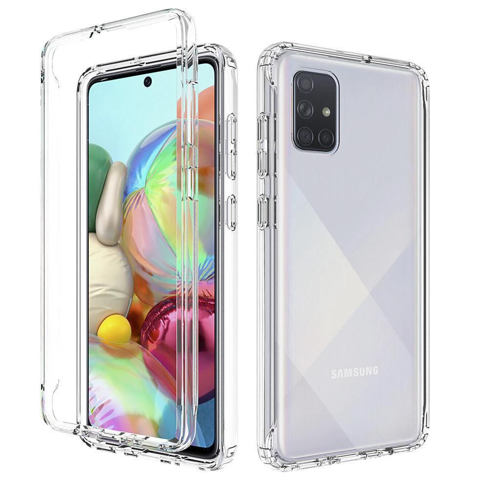 Mandotos ClearShield transparent anti-drop phone case showing sleek design and protective features for a smartphone.