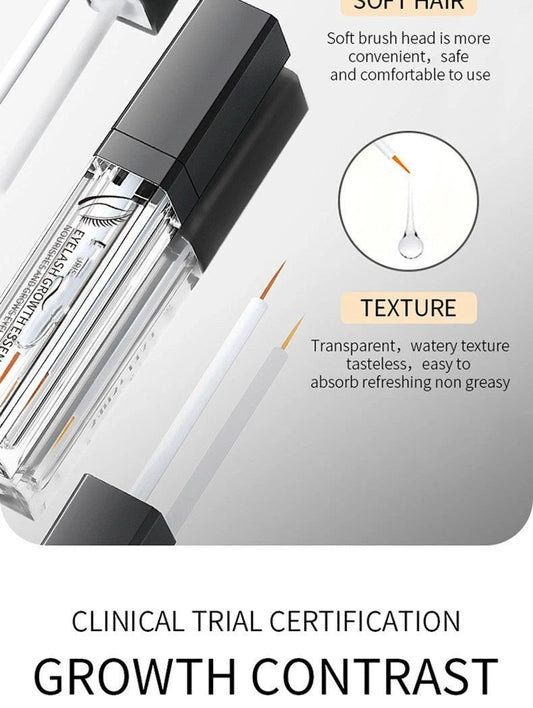 Mandotos eyelash growth serum with nourishing liquid for thick, curly lashes, deep root nourishment, and lash strengthening.