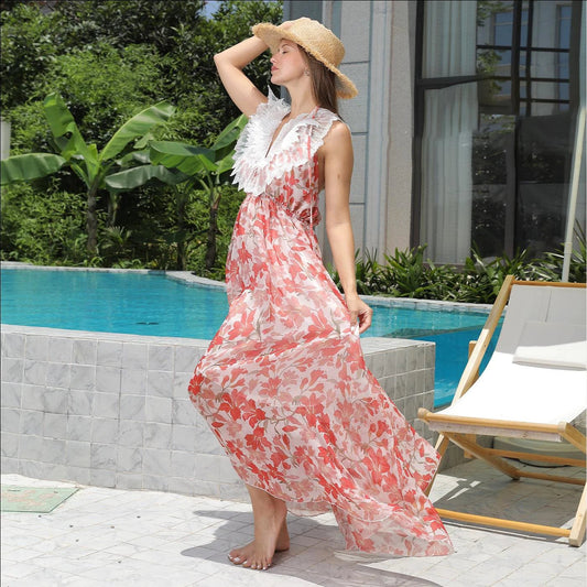 Women’s simple fashion dress by MANDOTOS, featuring a casual, comfortable design perfect for everyday wear.