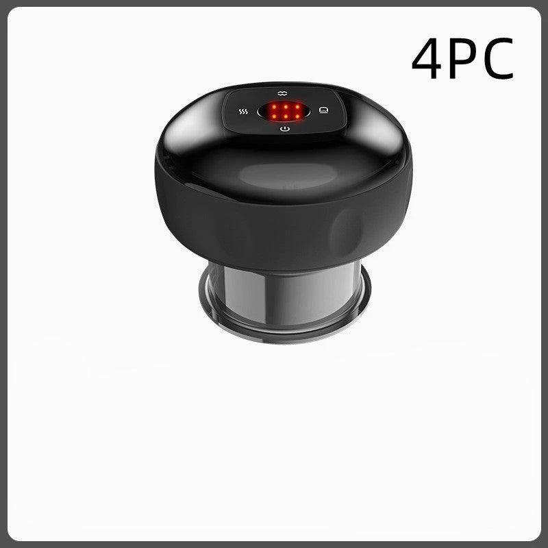 Electric cupping massage device by MANDOTOS featuring modern vacuum therapy technology for muscle relief and relaxation.