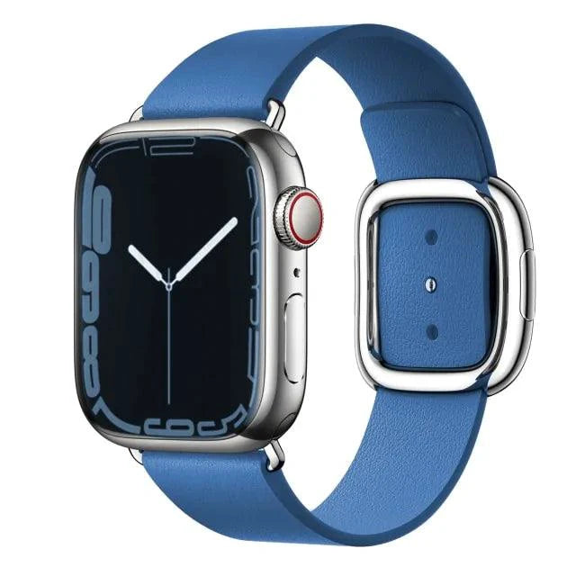 Elegant leather strap by MANDOTOS featuring smooth, high-quality leather and classic design for wristwatch or accessory.