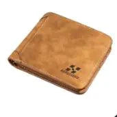 Mandotos Elite Fold Leather Wallet showing multiple card slots and sleek brown leather finish.