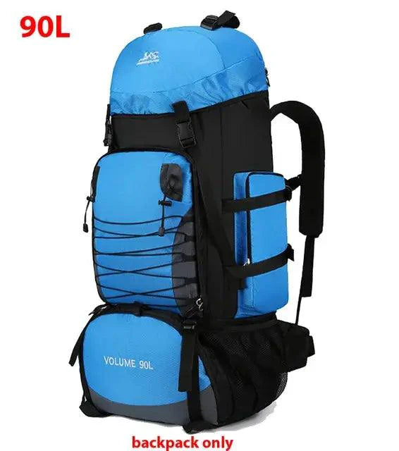 Mandotos Expedition Pro Backpack in black with multiple compartments and adjustable straps, designed for outdoor adventures.