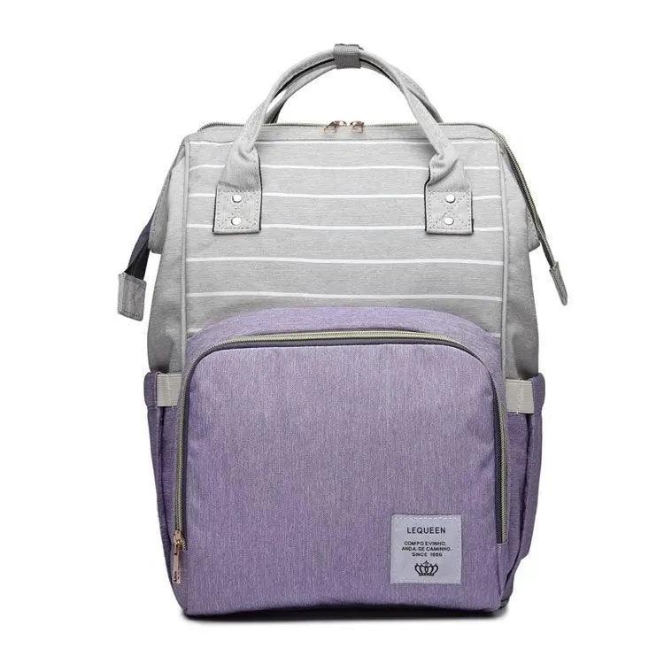 MANDOTOS Fashion Mummy Maternity Nappy Bag with multiple compartments and stylish design for moms on the go.