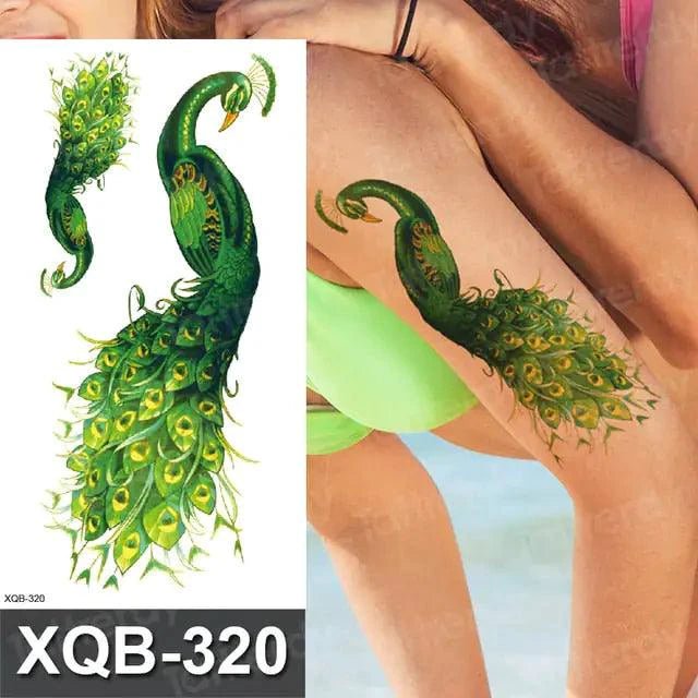 Mandotos Floral Essence Body Art Tattoo featuring vibrant floral and botanical designs on skin.