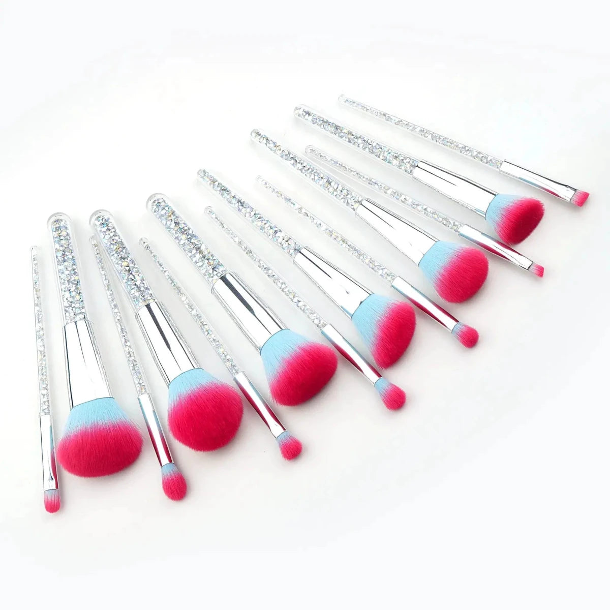 Mandotos Frost Candy vegan makeup brushes set with luxurious, eco-friendly tools for smooth, flawless makeup application.