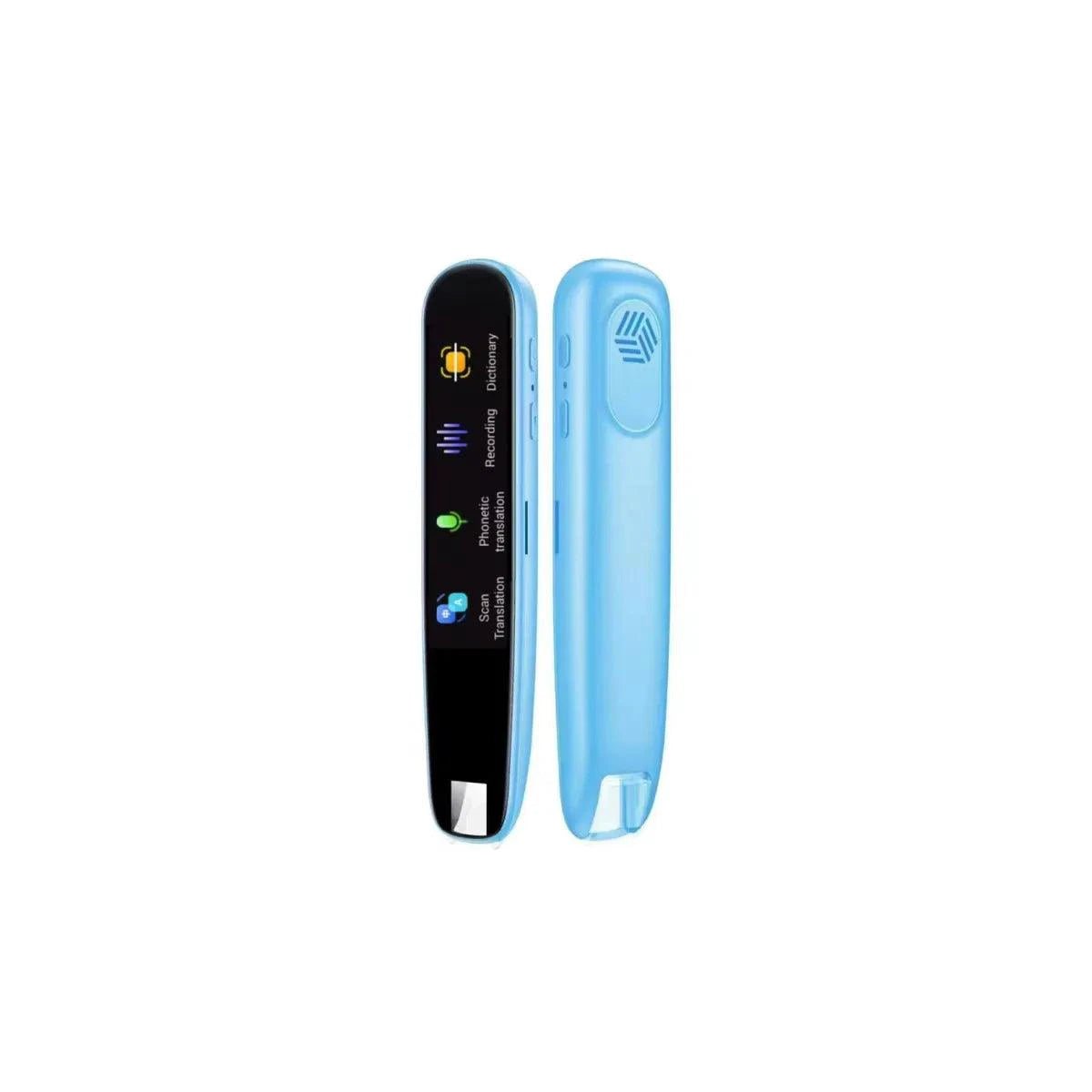 Mandotos Global Language Translator Pen with digital display and multilingual translation features, sleek black design.