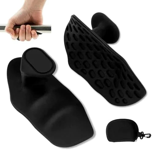 MANDOTOS spring grip strengthener and finger exerciser showing adjustable resistance springs for hand and finger workout.