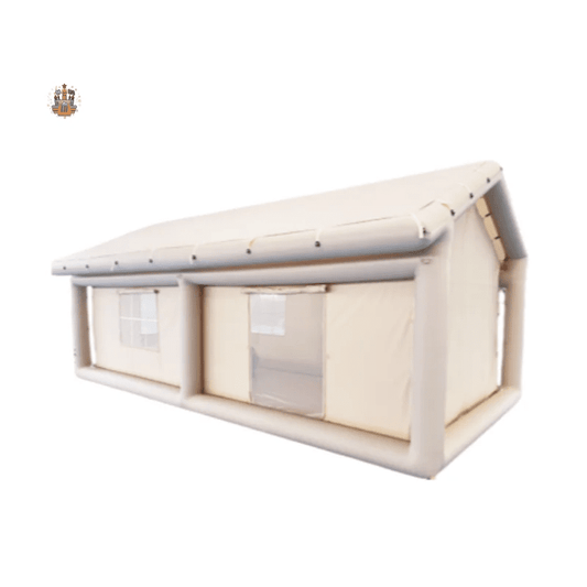 Mandotos International 2025 LA large luxury outdoor inflatable family tent, waterproof and durable for camping and travel.