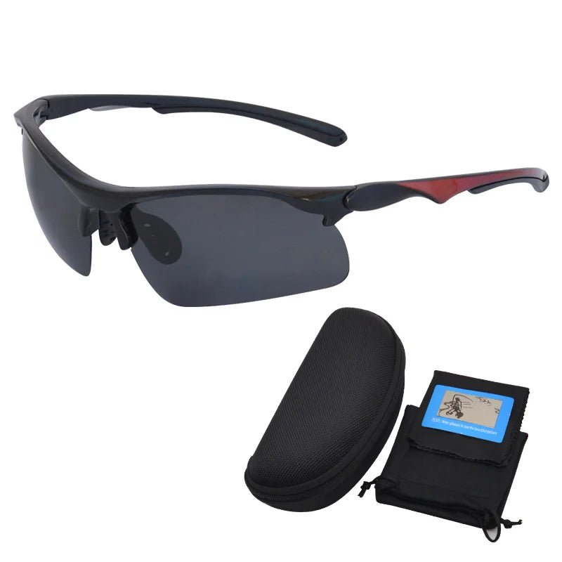 Mandotos International Anlorr polarized sport sunglasses for men, cycling and bike riding, with sleek frame and tinted lenses.